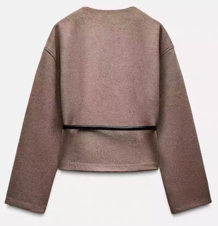 Soft Jacke mit Gürtel